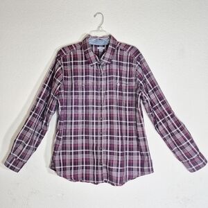 Carhartt Women's Plaid Cotton Button Down Shirt